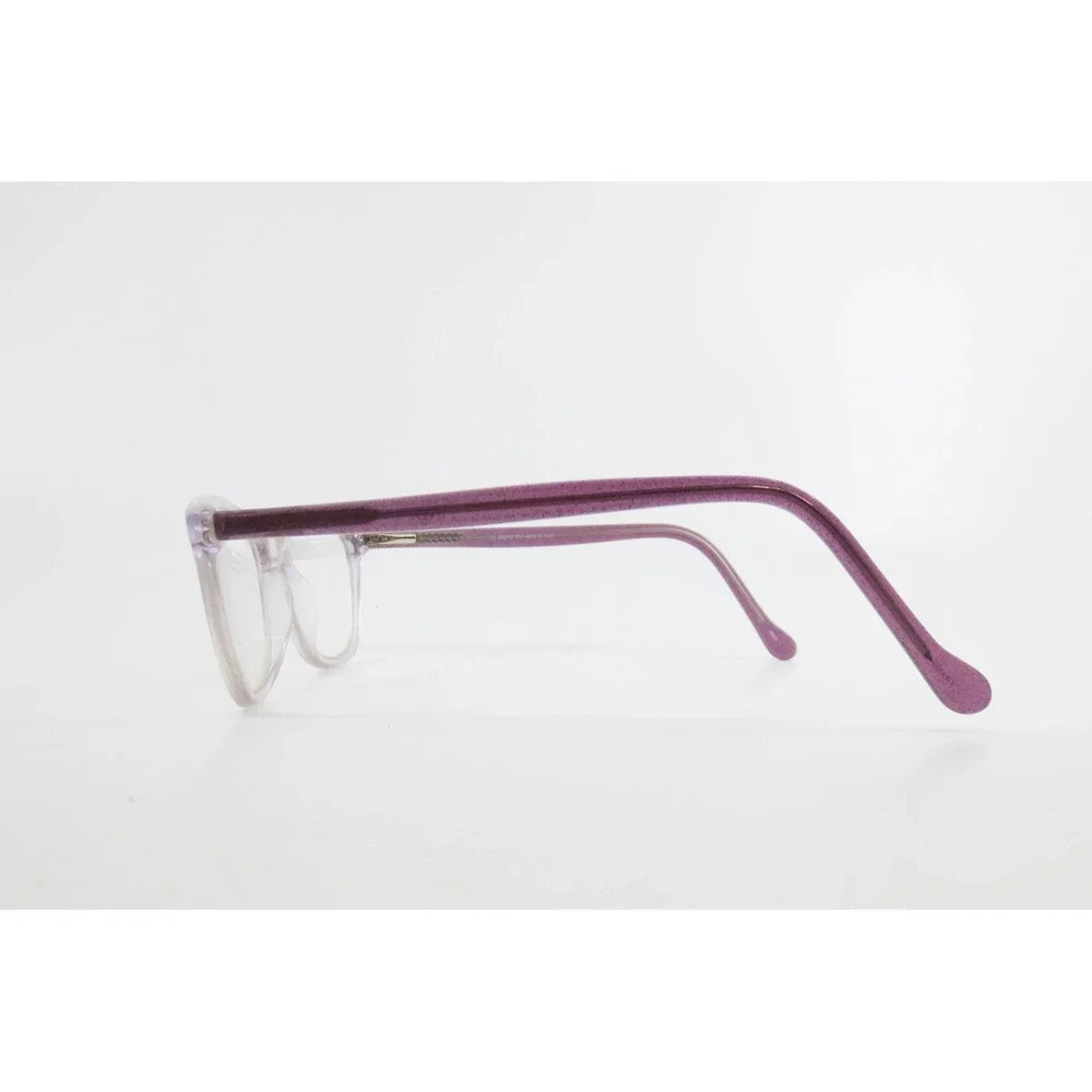 Indi Eyeglasses Clear Purple Glitter Cat Eye Frames 49-15-130 37679